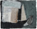 Art work, artist: Efimija Topolski, title of the work: Small boat, 1990, medium: mixed media on paper, dimensions: 15,5 x 19,5 cm