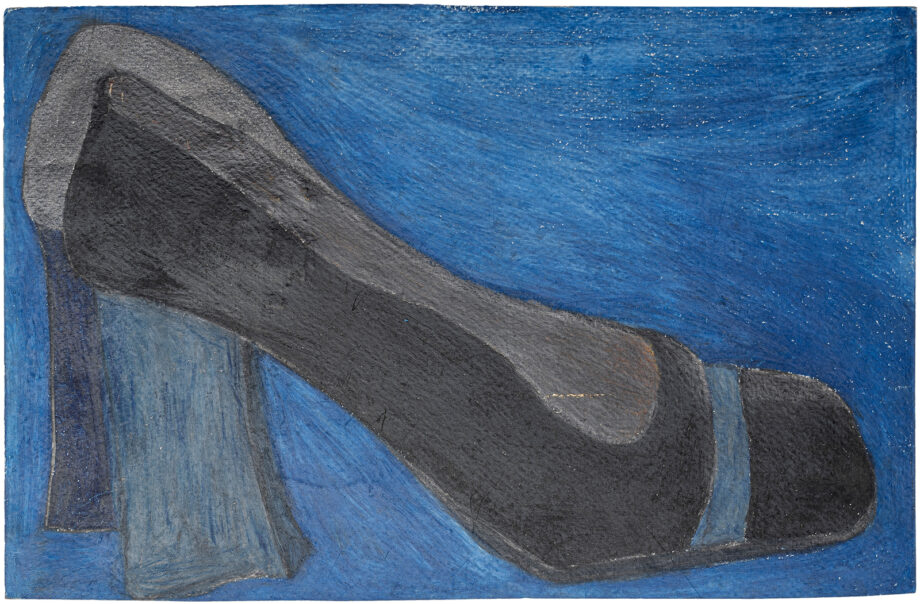 Artistic drawing, artist Ivana Ivković, title: Matura, year: 2000, media: wax pencil and color pencils on paper; dimensions: 20.9 x 31.9 cm (8.2 x 12.6 inch)