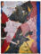 Art work (painting), artist: Kurt Oskar Weber, title: „Shifting Territories“, year: 2003, media: collage and acrylic on paper, dimensions: 128.5 x 97 cm (50.6 x 38.2 inch)