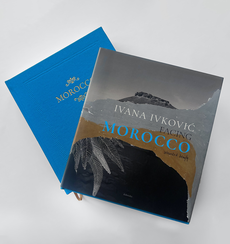 Covers (Hardcover and Dust Jacket) of the book “Ivana Ivkovic facing MOROCCO”